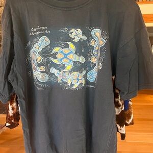 Aboriginal Art T-Shirt - Black